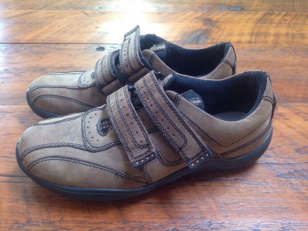 Hotter Made England Brown Leather Suede Comfort Walking Hiking Shoes 8 41 Mens